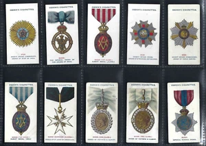 OGDENS - ORDERS OF CHIVALRY - FULL SET OF 50 CARDS - Picture 1 of 10