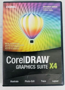 CorelDraw Graphics Suite X4 for Windows DVD ROM Education EN FR PT ES w/Serial - Picture 1 of 6