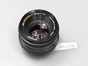 MINOLTA MD ROKKOR-X 50mm 1:1.7 PRIME MANUAL FOCUS LENS EXCELLENT - Picture 1 of 3