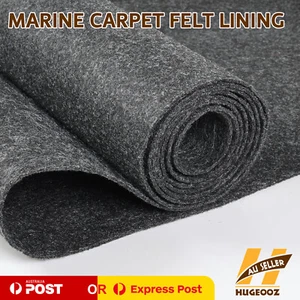 Charcoal Grey Boat Carpet Remedy Marine Trailer Cover Felt Anti-Stain UV 2Mx3.7M - Picture 1 of 20