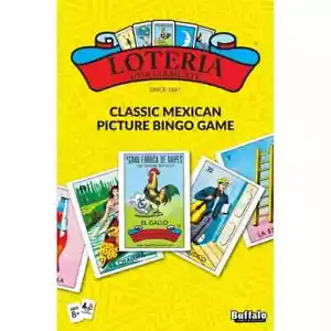 LOTERÍA Clásico Mexicano Cuadro Bingo Tablero - Juego Familiar de Buffalo Games EDAD 8+ - Imagen 1 de 5