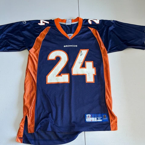 Vintage Reebok NFL Denver Broncos Champ Bailey #24 Jersey Size Medium M Cover