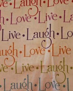 Richloom Live Laugh Love Drapery Fabric - 34" Remnant - New - Picture 1 of 1