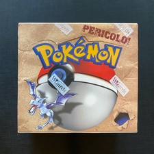 Pokemon Italian Booster Box Fossil Unlimited Factory Sealed