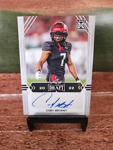 2022 Leaf Draft Coby Bryant XRC RC Rookie Auto Autograph #BA-CB2 - Picture 1 of 2