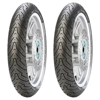 PAAR MOTORRADREIFEN PIRELLI 130/70-10 59L + 120/70-10 54L ANGEL SCOOTER - Bild 1 von 4