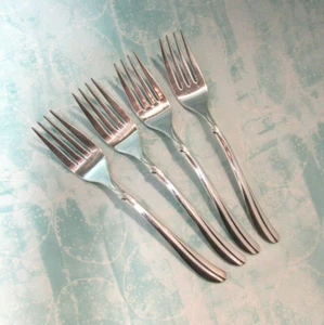 RADIANCE - FOUR SALAD FORKS-Old Company Silver Plate- RADIANCE - Picture 1 of 2