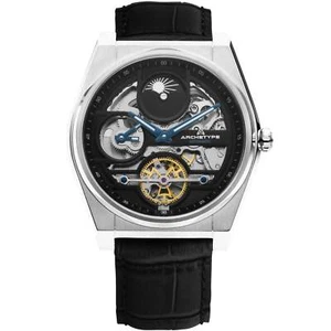 Archetype Rogue Automatic Silver Black Watch - Brand New - Picture 1 of 6