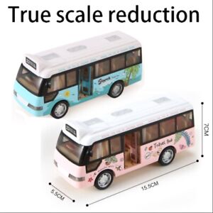 2023 New City Bus Model Pull Back Car Toys Inertia Vehicle Kids Gifts~