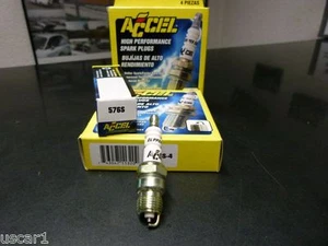 Accel 0576S Fächerkrümmer Zündkerze extra kurz shorty spark plug 8 Stück=1 Satz - Bild 1 von 2