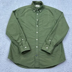 Taylor Stitch Jack Long Sleeve Shirt Moss Green- 40 / L Button Up Faded Organic - Picture 1 of 13