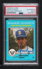 1988 Baseball America Top AA Prospects Omar Vizquel PSA Authentic PSA/DNA Cert