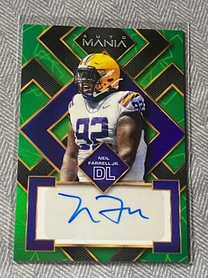 Neil Farrell Jr Raiders 2022 Wild Card Auto Mania Rookie RC SSP Auto  - Image 1 of 3