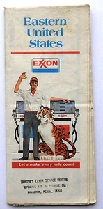 Vintage Eastern United States Road Map EXXON 1977 General Drafting Co. - Bild 1 von 1