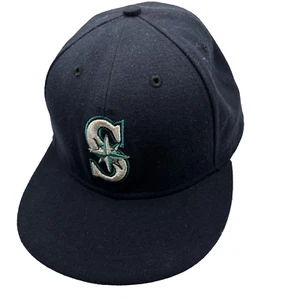 New Era 59FIFTY Seattle Mariners Authentic Collection On Field 7-3/4 Hat Cap Blu - Bild 1 von 11