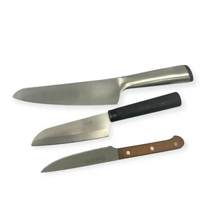 Ikea and Unbranded 5 in, 7 in Blades, Serrated Chef Knife Set, 3 Pcs - Picture 1 of 8