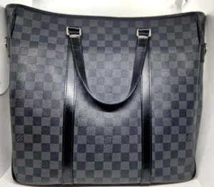 LOUIS VUITTON BORSA MANO E TRACOLLA TADAO N51192- DAMIER GRAPHITE - Foto 1 di 7