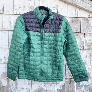 The North Face Boys Green and Black Puffer Lightweight Jacket Sz.L (14-16) - Picture 1 of 4