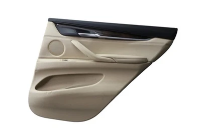 Оригинальная отделка внутренней дверной панели со стороны пассажира задняя правая для BMW X5 F15 14–18 годов выпуска цвета слоновой кости - Изображение 1 из 4