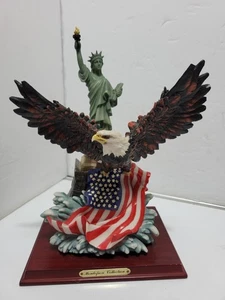 Montefiori Colecciones 11" Estatua de la Libertad y Águila Calva Wow Hermoso Estado - Imagen 1 de 18