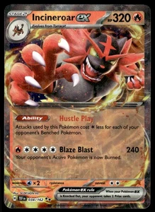 Pokemon TCG SV05: Temporal Forces #034/162 Incineroar ex NM - Picture 1 of 2