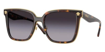 Gafas de sol Versace para mujer VE2278D 108/8G 58 mm Habana - lentes degradadas grises - NUEVAS Foto 1 de 4