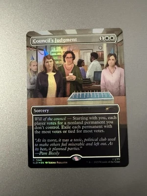 Council's Judgment FOIL Dwight's Destiny Secret Lair Bonus #7041 The Office MTG - Image 1 of 2