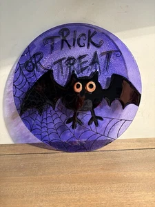 "Plato o exhibición para servir murciélagos de Halloween ~ dulces, galletas, charcutería de 11"" de diámetro" - Imagen 1 de 4
