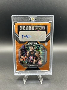 🔥 2023 Panini Prizm Draft Picks Orange Pulsar Auto James Nnaji #SS-JNN RC 🔥 - Picture 1 of 4