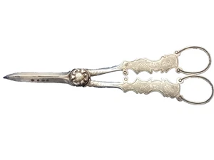Antique Victorian Silver Plated Grape Scissors c1880 - Picture 1 of 7