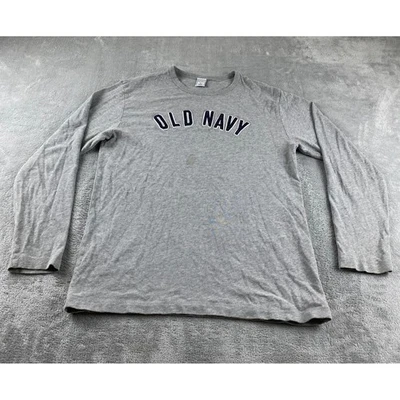 Old Navy Gray Long Sleeve Crew Neck T Shirt Top Women's Size M - Image 1 of 4