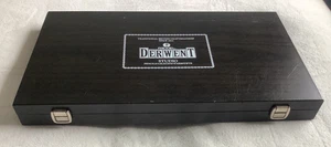NEW AND UNUSED DARK WOODEN GIFT BOX SET OF 72 DERWENT STUDIO PENCILS - Picture 1 of 6