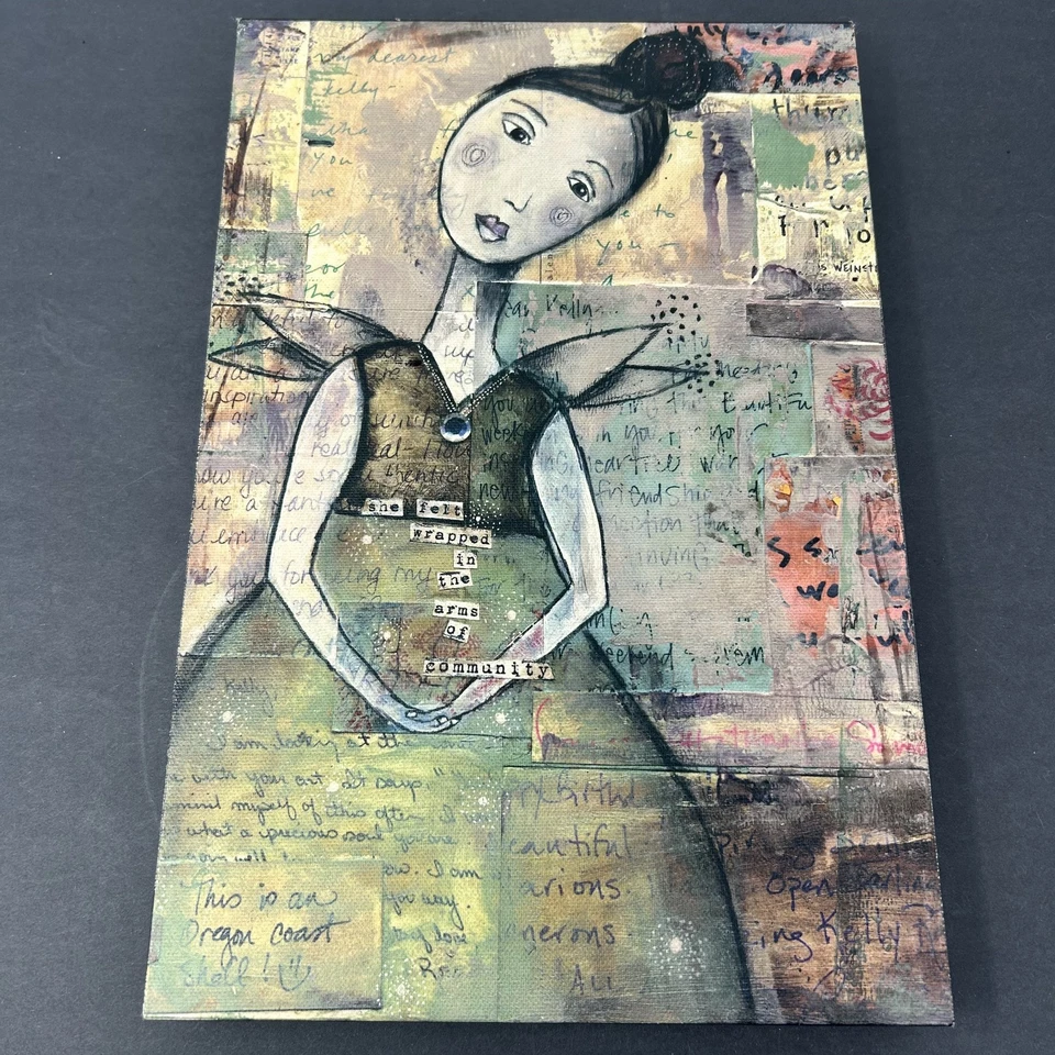 RARE The Kelly Rae Roberts Collection Wall Art Arms of the Community 8x12 - Image 1 of 2