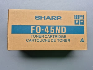 Genuine New in Box Sharp FO-45ND Black Toner Cartridge for FO-4500 5500 5600 - Picture 1 of 5