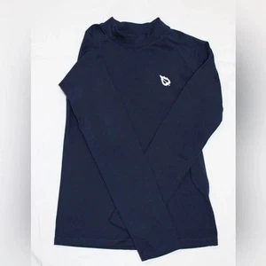 Baleaf Youth Thermal Compression Base Layer Cold Gear Navy Shirt Size Small - Picture 1 of 3