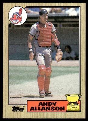 1987 Topps Andy Allanson Rookie Cleveland Indians #436 - Image 1 of 2