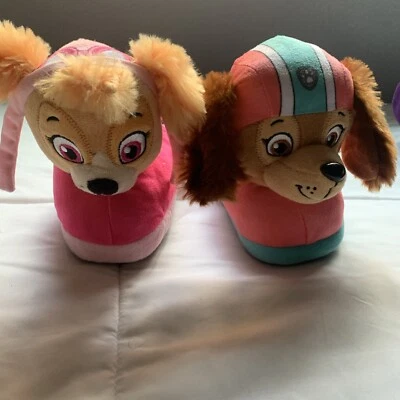 Zapatillas Nickelodeon para niñas pequeñas rosa/púrpura Paw Patrol Skye & Liberty talla 7. Foto 1 de 3