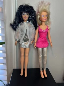 Vintage Hasbro Jem & die Hologramme Jetta und Jerrica Puppen - funktionsfreie Ohrringe - Bild 1 von 7