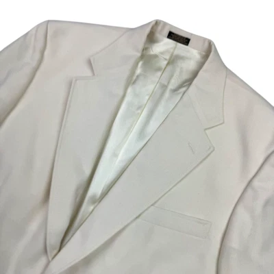 Blazer masculino Stafford mistura de lã dourado botão marfim • 42S - Imagem 1 de 4