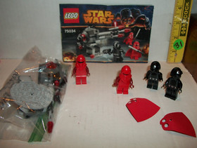 LEGO STAR WARS SET 75034 DEATH STAR TROOPERS 100% COMPLETE W MANUAL MINIFIGURES