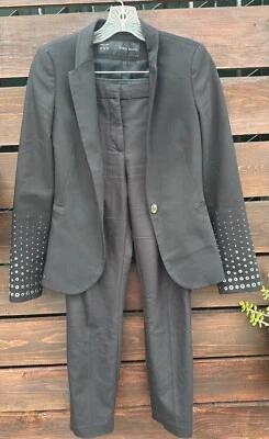 Traje negro de 2 piezas para mujer Zara * talla XS Foto 1 de 4