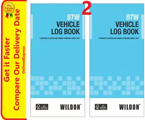 2 x Wildon Vehicle Log B00k Journal ATO Compliant 87W - Picture 1 of 7