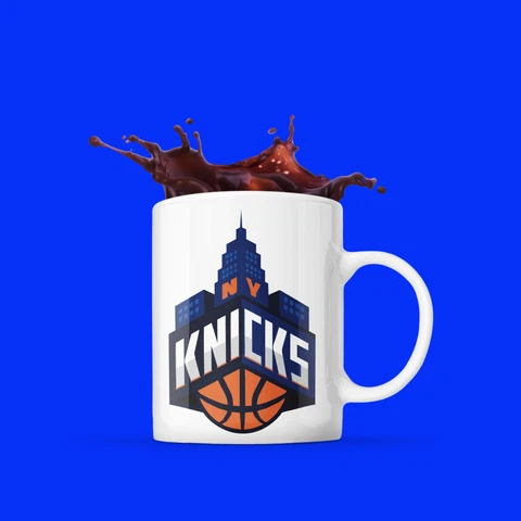 NY New York Knicks Coffee Mug Team Logo 15 oz New NBA Cover