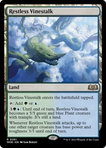 Restless Vinestalk Wilds of Eldraine MTG Magic The Gathering - Foto 1 di 1