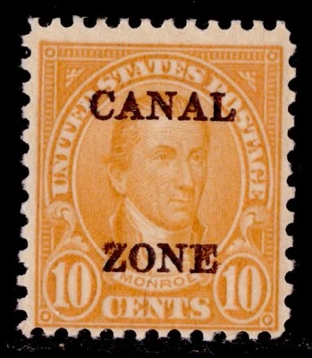 Canal Zone #104 Monroe 10c (1930) Type B, Perf. 11x10½, MH - Image 1 of 3