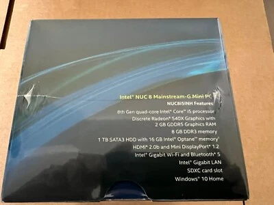 Intel Computer NUC PC Mini 1 TB 8GB  i5-8265U 8th gen workstation i5 Win 10 ! - Image 1 of 4