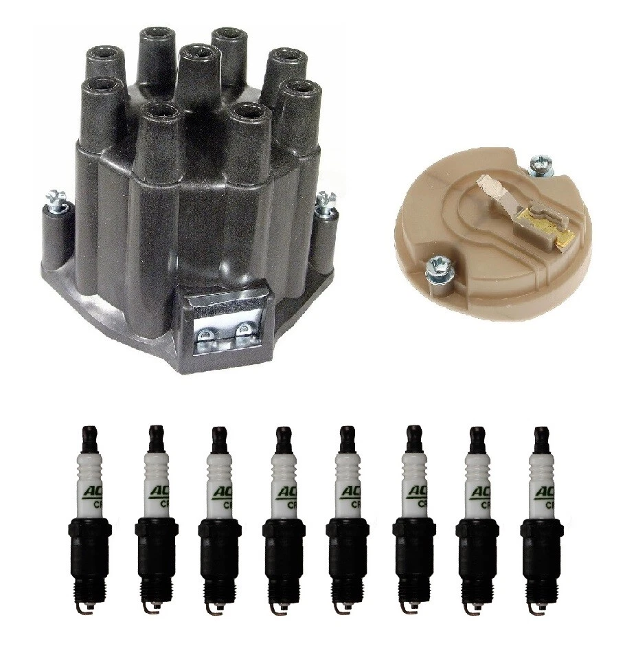ACDelco Distributor Rotor Cap & Spark Plugs Kit for Jeep J-100 J-3600 J-3800 V8 - Image 1 of 1