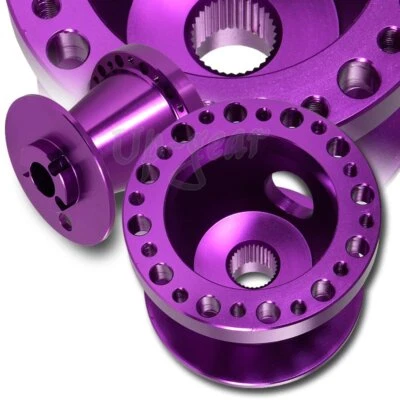 Adaptador de cubo de 6 furos volante roxo alumínio para 89-05 Mitsubishi Eclipse - Imagem 1 de 3