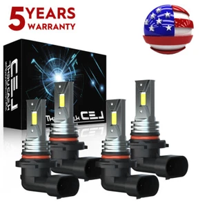 For Honda Accord 1997-2015 4x 9005+9006 6000K LED Headlight High Low Beam Bulbs - Picture 1 of 16