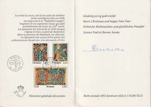 Norway FDC First Day ( Cover ) Card 1976 Christmas direction signed - Picture 1 of 2